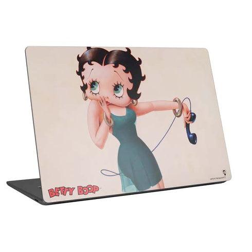 Betty Boop On the Phone Universal Laptop 16in (13 x 9.4in) Skin